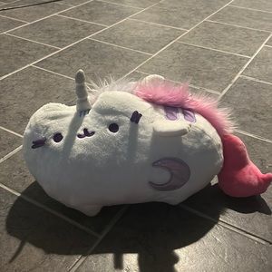 Sound Operated White Moon Unicorn Pusheen Plush